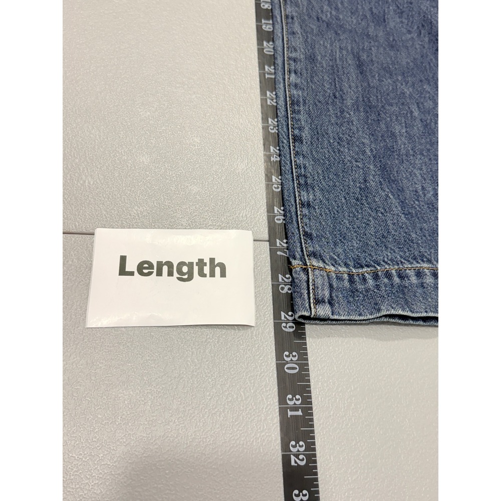 Madewell Relaxed High-Rise Wide Leg Blue Denim Jeans - Picture 8 of 10
